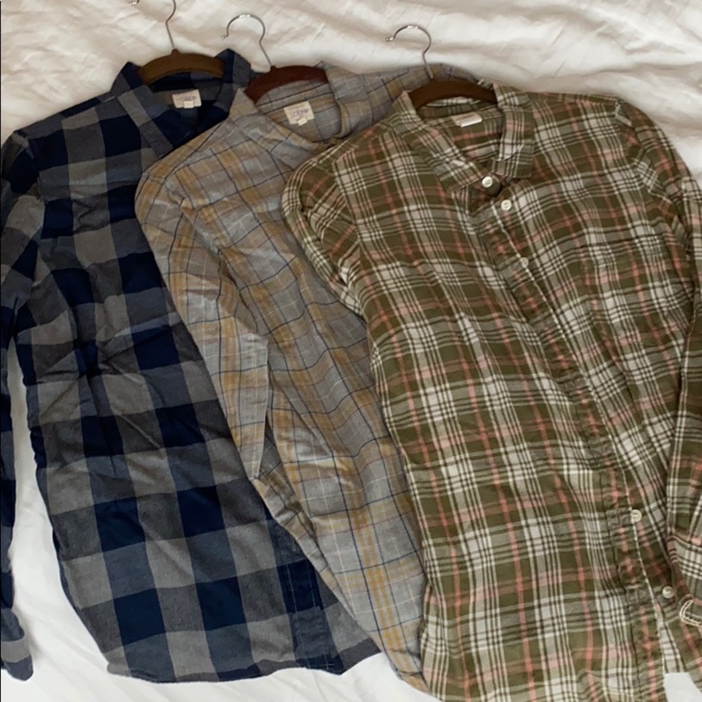 J Crew Bundle of Long-Sleeve Button Up Shirts